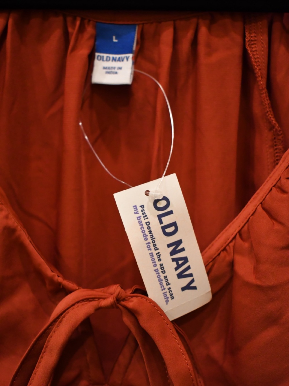 NWT✨ Old Navy Satin Ruffle Mini Tie-Front Wrap Dress L - Picture 6 of 6